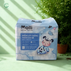 Miếng Lót Chống Thấm Cho Bé Molli - Bảo Vệ Nệm và Xe Đẩy, Vải Tencel Mềm Mại, An Toàn, Kích Thước 45x60 cm